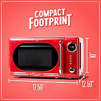 Nostalgia Retro Countertop Microwave Oven