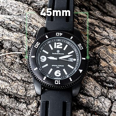 Smith & Wesson Paratrooper Men's Watch, 3ATM, Stainless Steel Caseback, Japanese Movement, Tactical Watch, Scratch Resistant