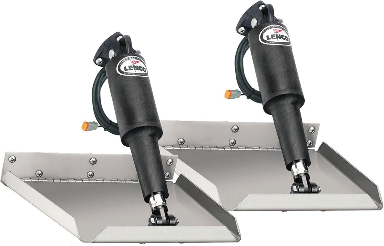 LENCO MARINE 15016-101 Edge Mount Trim Tab Kit Without Switch - 12" x 12"