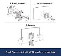 Ergotron – Quick Release Bracket – for Monitor and TV Screens Up to 35 lbs