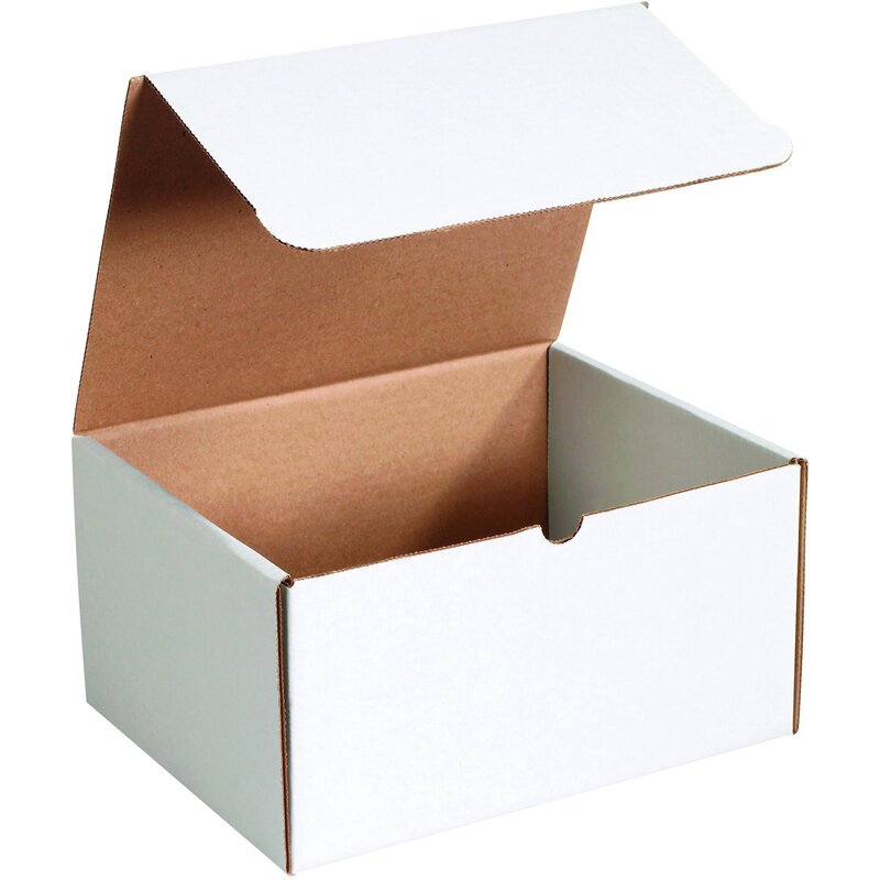 Aviditi White Literature Mailing Boxes, 11 1/8 x 8 3/4 x 6 Inches, Pack of 50, Crush-Proof, For Shipping, Mailing and Storing