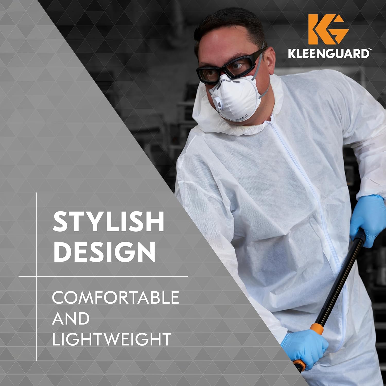 KleenGuard (formerly KLEENGUARD) Calico Safety Eyewear V50 (25672), Clear Anti-Fog Lens with Interchangeable Temples