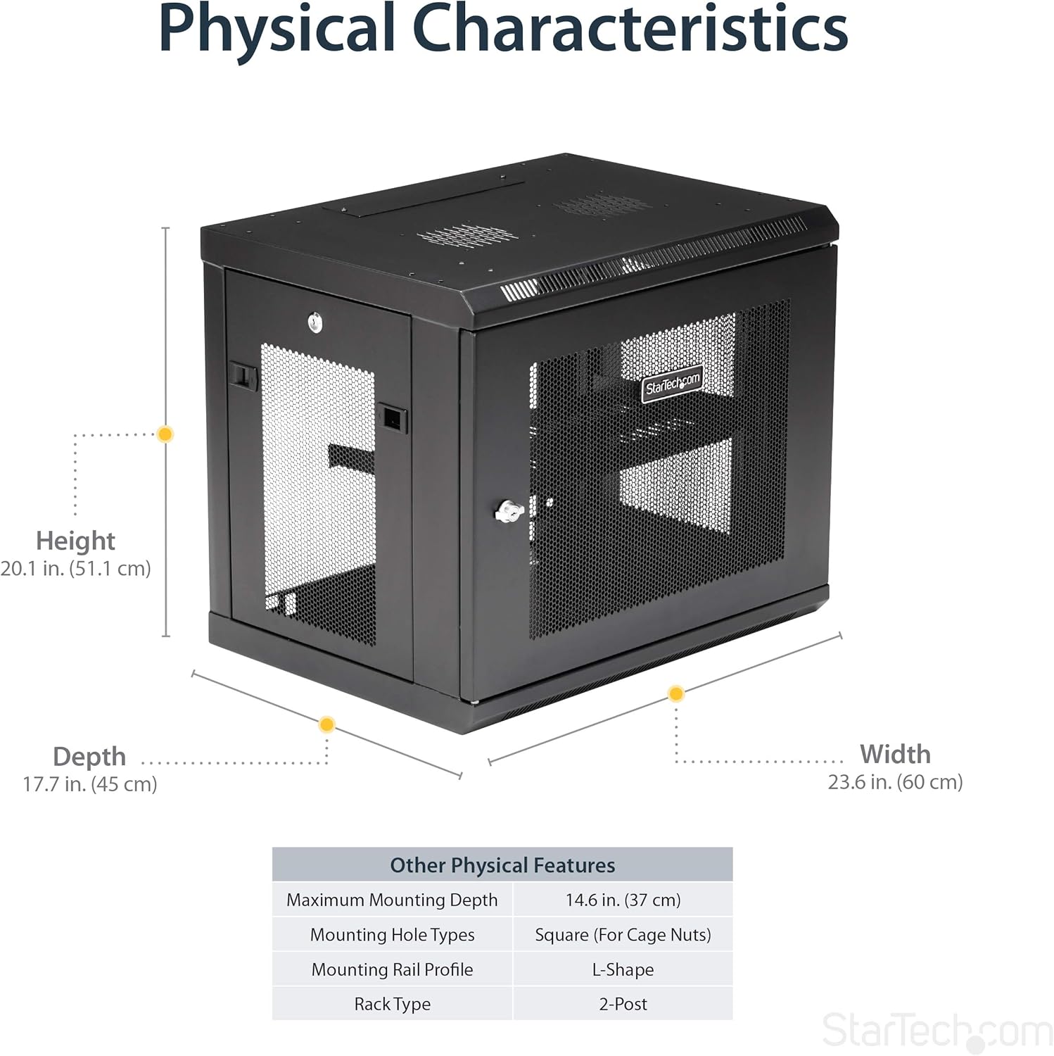 StarTech.com 19" Wall-Mount Server Rack Cabinet