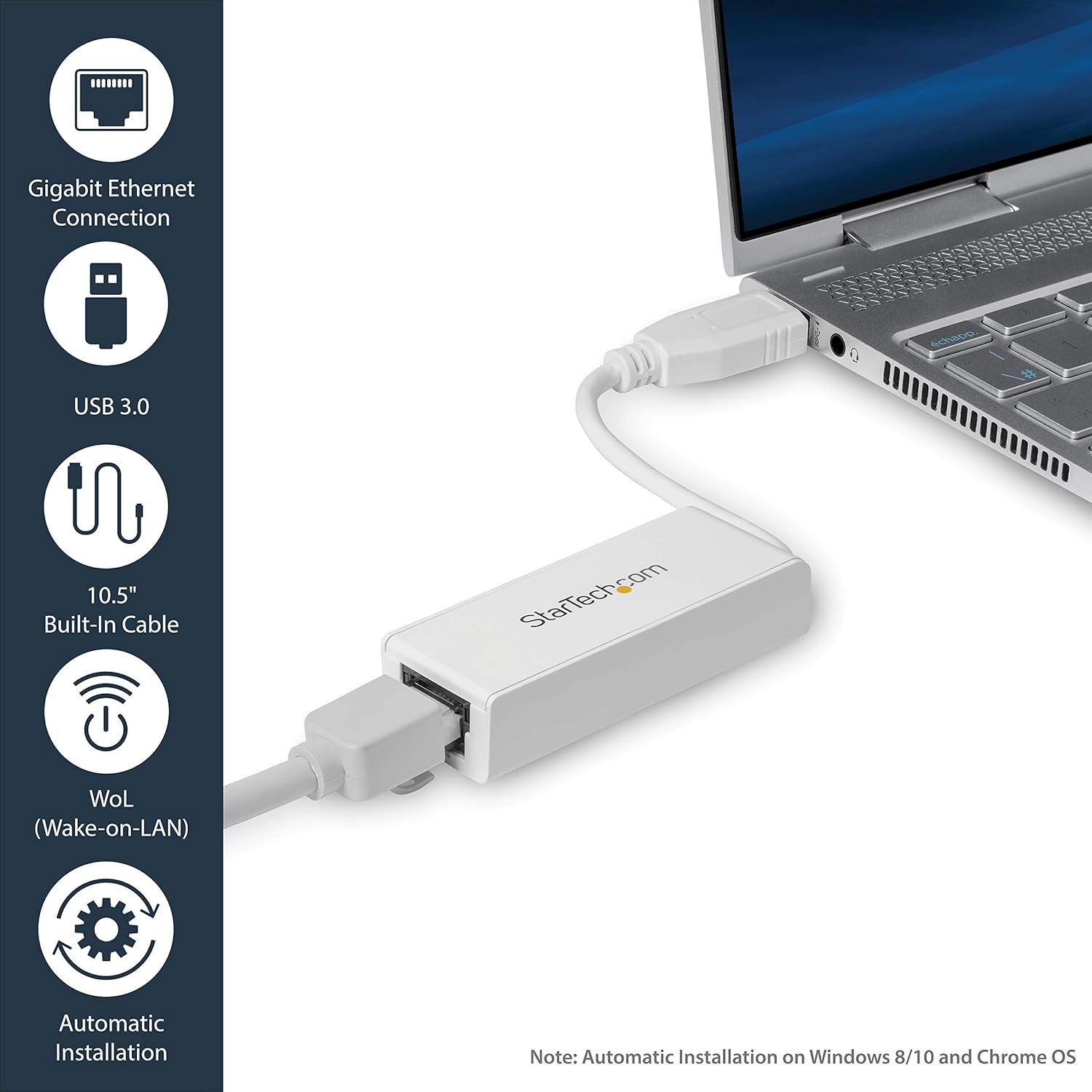 StarTech USB to Ethernet Adapter - USB to RJ45 Gigabit Network Adapter