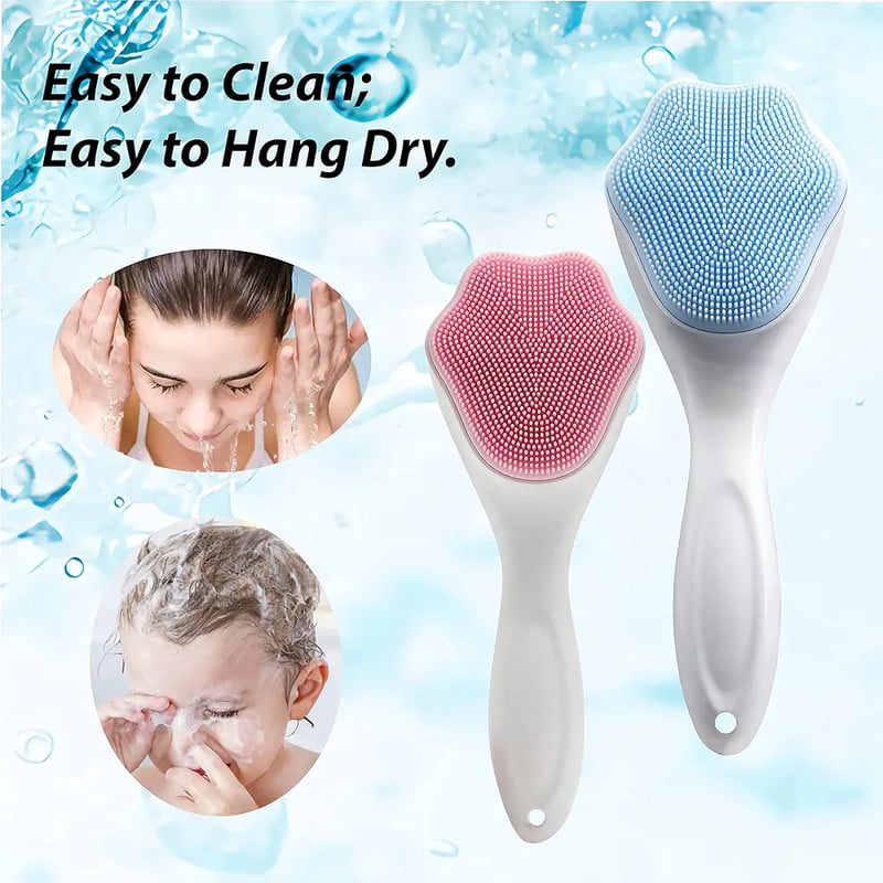 SILICON FACE SCRUBBING CLEANING DEAD SKIN REMOVING SPONGE