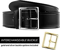Perfect Fit 1.75in Garrison Leather Belt US Made, Black