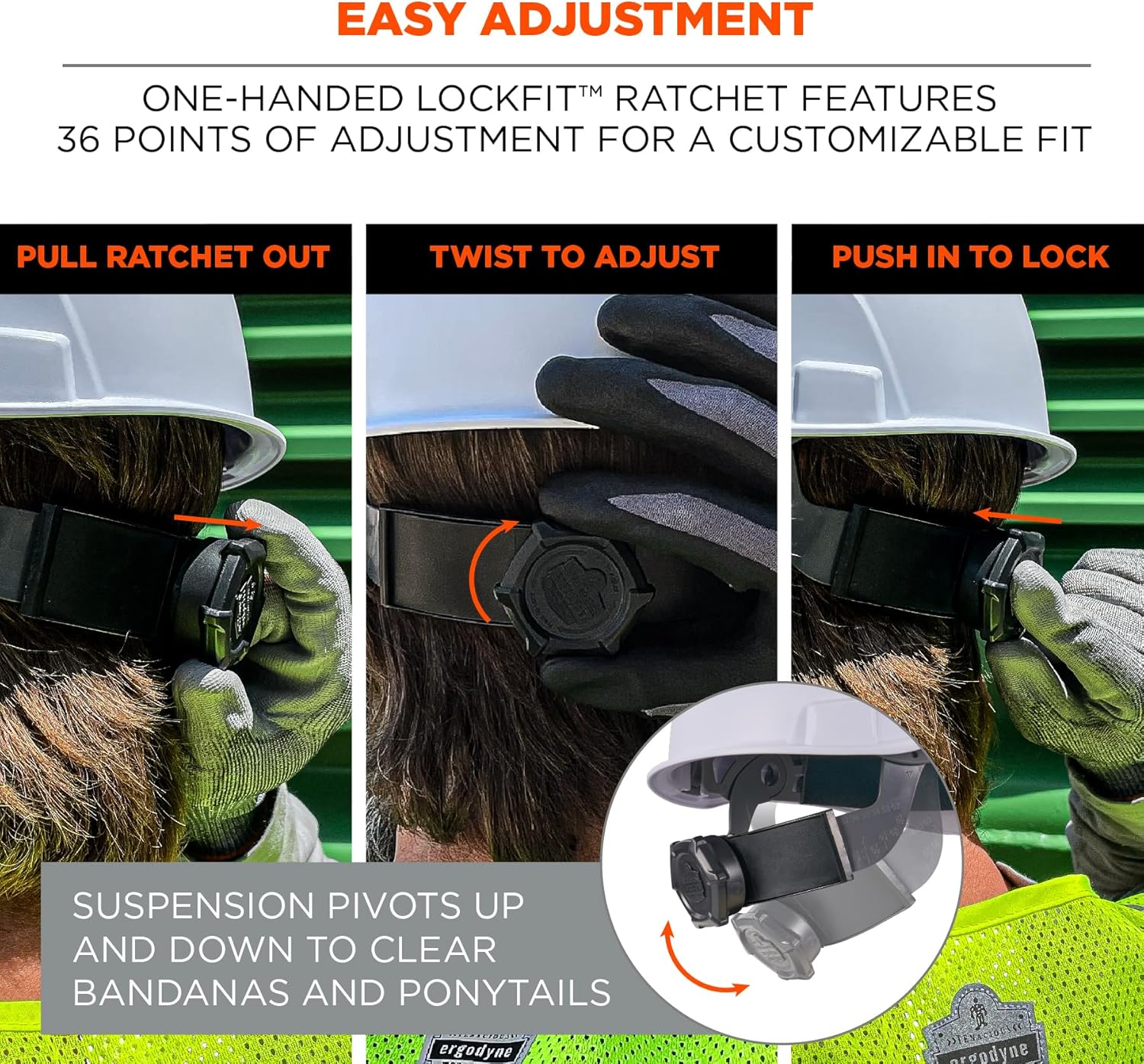 ERGODYNE Skullerz 8969 Class E Full Brim Hard Hat