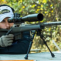 CALDWELL XLA Pivot Bipod with Adjustable Notched Legs and Slim Folding Design