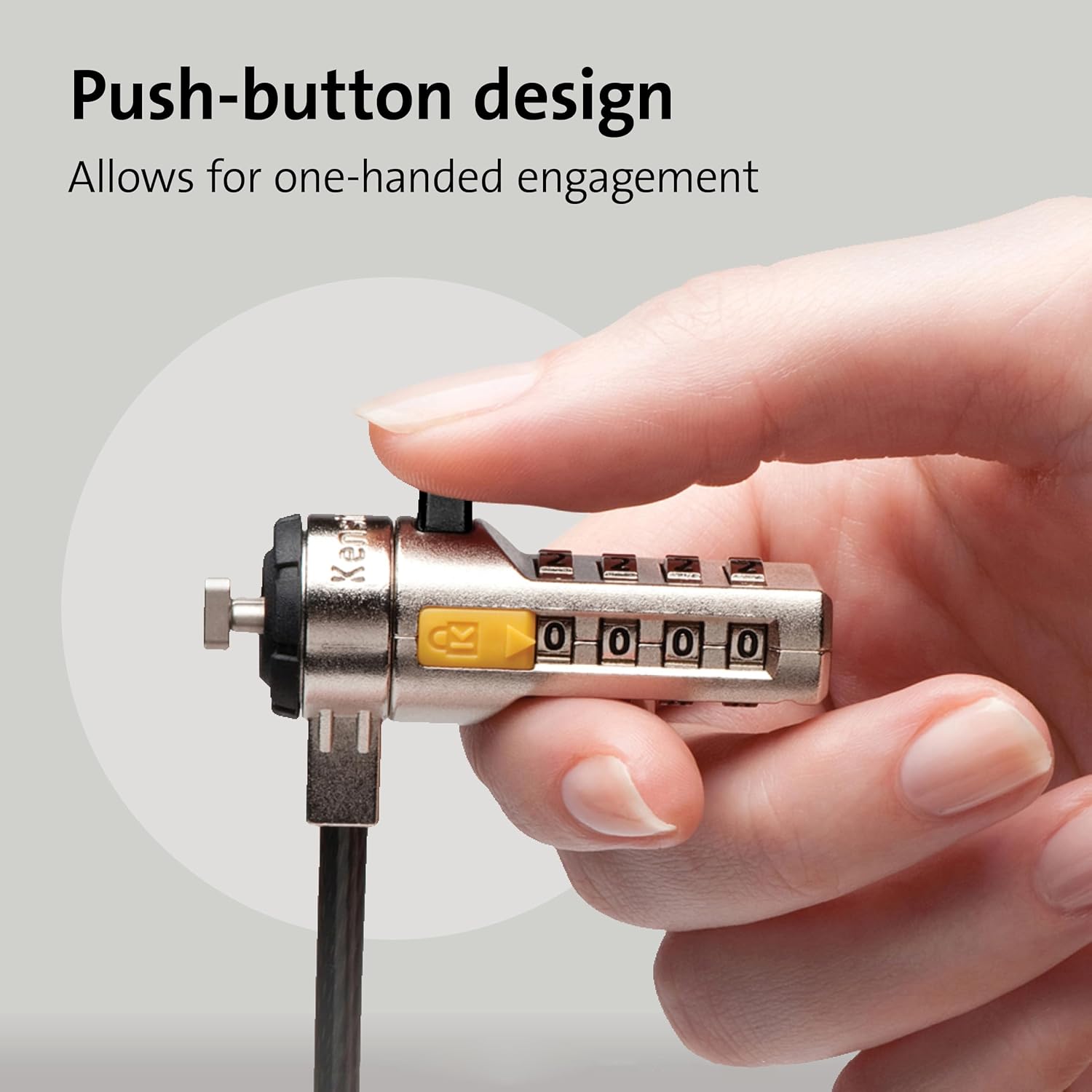 Kensington Combination T-Bar Laptop Cable Lock