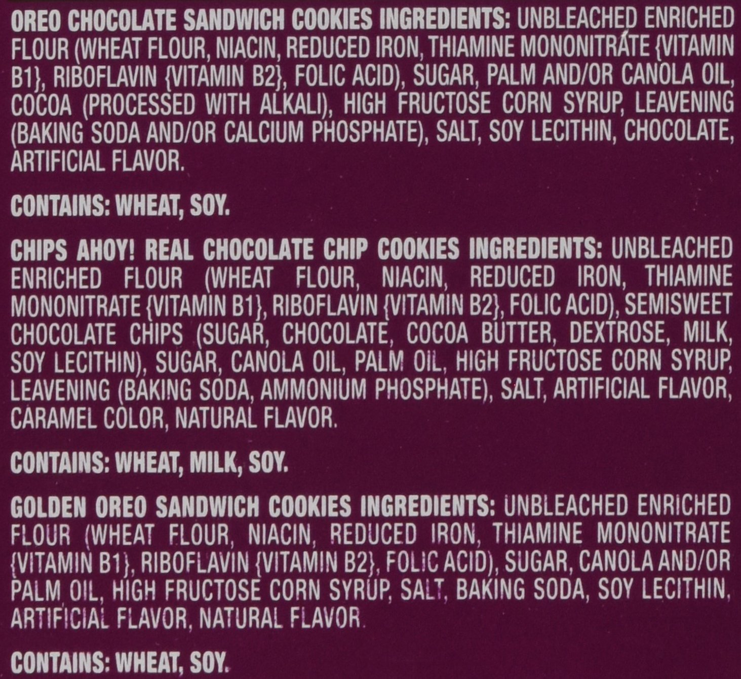 Nabisco Cookie Variety Pack, 44.8 Oz, Box Of 60 Packs