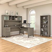 Bush Furniture Somerset 72W Office Desk with Drawers