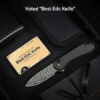 CIVIVI Elementum II Pocket Folding Knife 2.96in Blade Button Lock Deep-Carry Clip