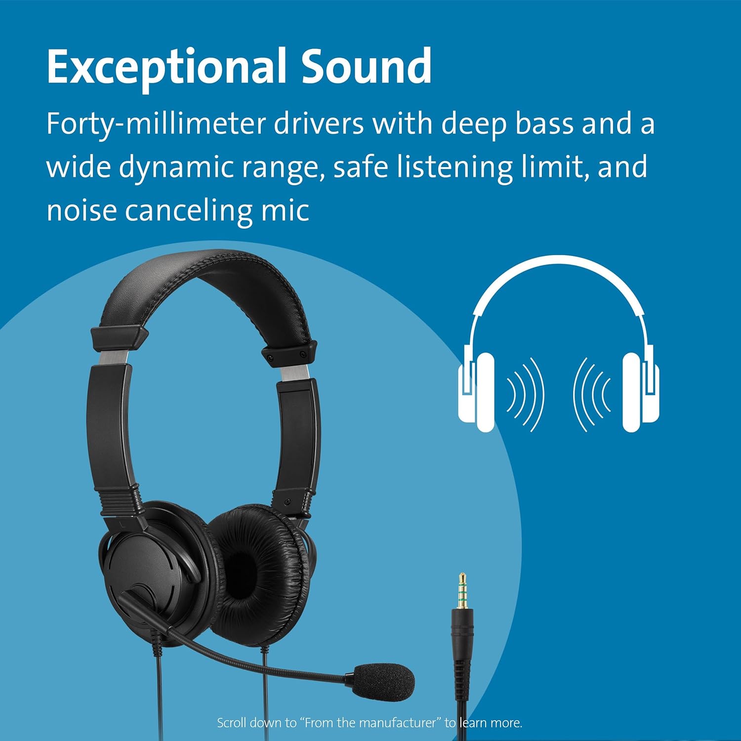 KENSINGTON Hi‑Fi Headphones with 3.5mm Jack
