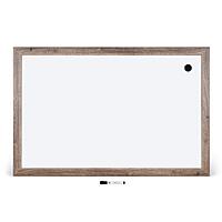 U Brands Decor Magnetic Dry-Erase Board, 36in X 24in, Rustic Wood Frame, Actual Size 35in X 23in (4890U00-01)