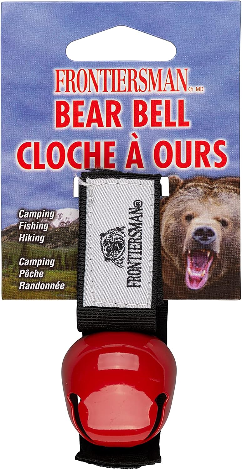 SABRE Frontiersman Bear Bell with Magnetic Silencer and Hook-and-Loop Strap