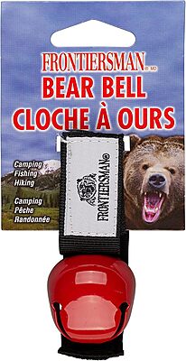 SABRE Frontiersman Bear Bell with Magnetic Silencer and Hook-and-Loop Strap