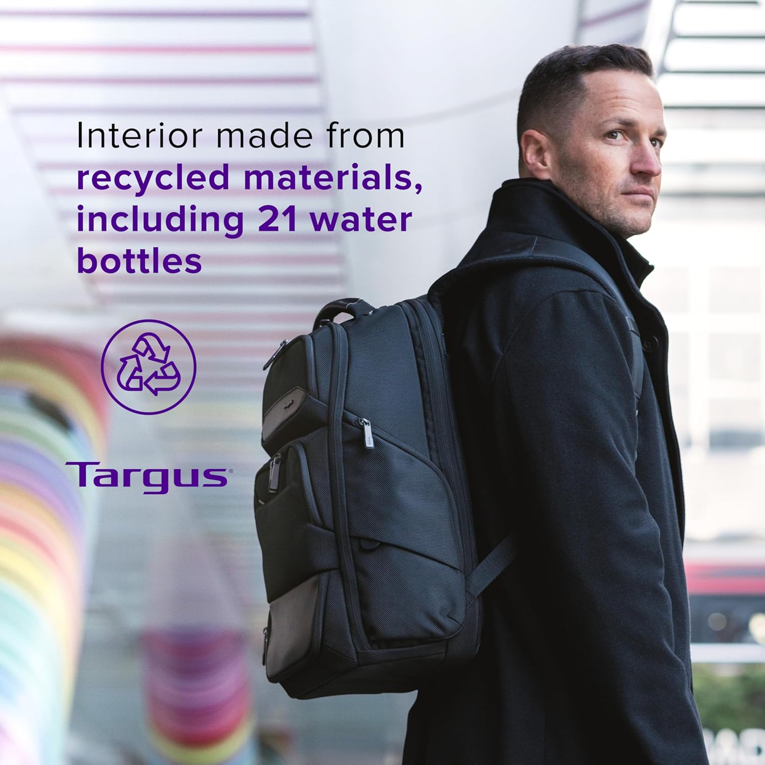 Targus 15-16 Inch Heritage Luxe Backpack, Professional Laptop Backpack with Padded Laptop Compartment