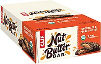 Clif Bar - Nut Butter Bar - Organic Snack Bars - Chocolate Peanut Butter - Organic - Plant Protein