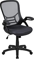 Flash Furniture Porter High-Back Mesh Ergonomic Swivel Office Chair with Adjustable Lumbar Support and Flip-Up Armrests