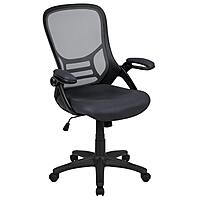 Flash Furniture Porter High-Back Mesh Ergonomic Swivel Office Chair with Adjustable Lumbar Support and Flip-Up Armrests