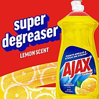 Ajax Dishwashing Detergent, Lemon Scent, 28 Oz Bottle, Case Of 9