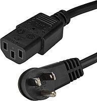 StarTech.com Computer Power Cord NEMA 5-15P to IEC C13 18AWG 125V 10A