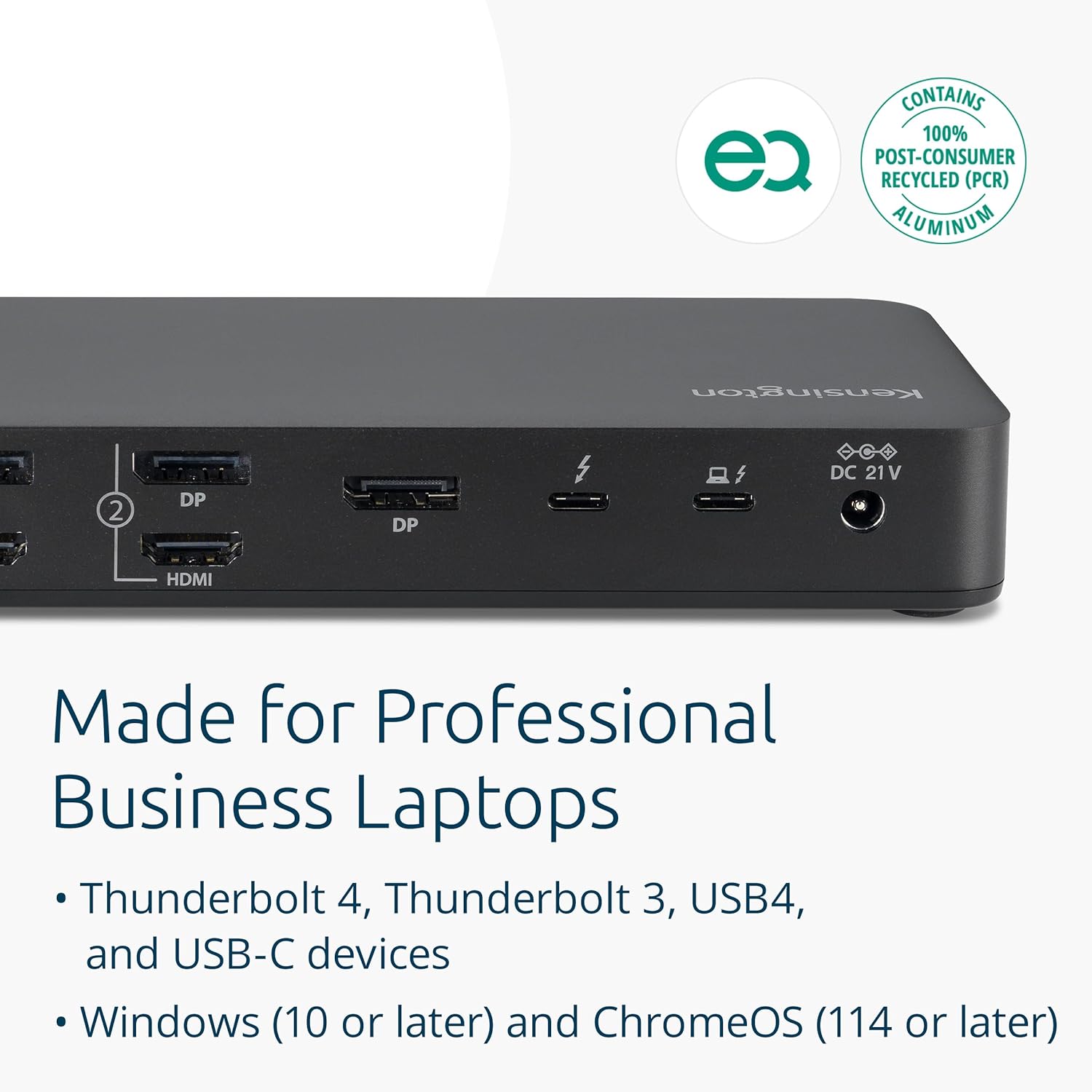 Kensington DisplayLink Docking Station (USB-C / Thunderbolt Compatible)