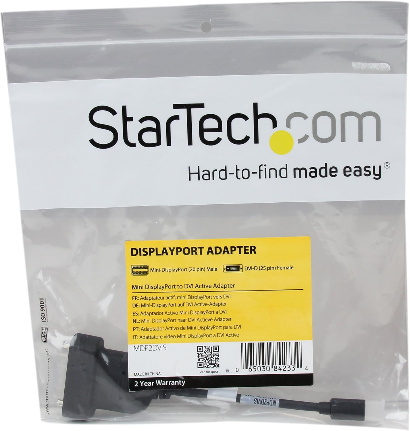 StarTech.com Mini DisplayPort to DVI Active Adapter