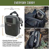 MAXPEDITION Double-Decker EDC Pocket Organizer (5” x 2.5” x 7”)