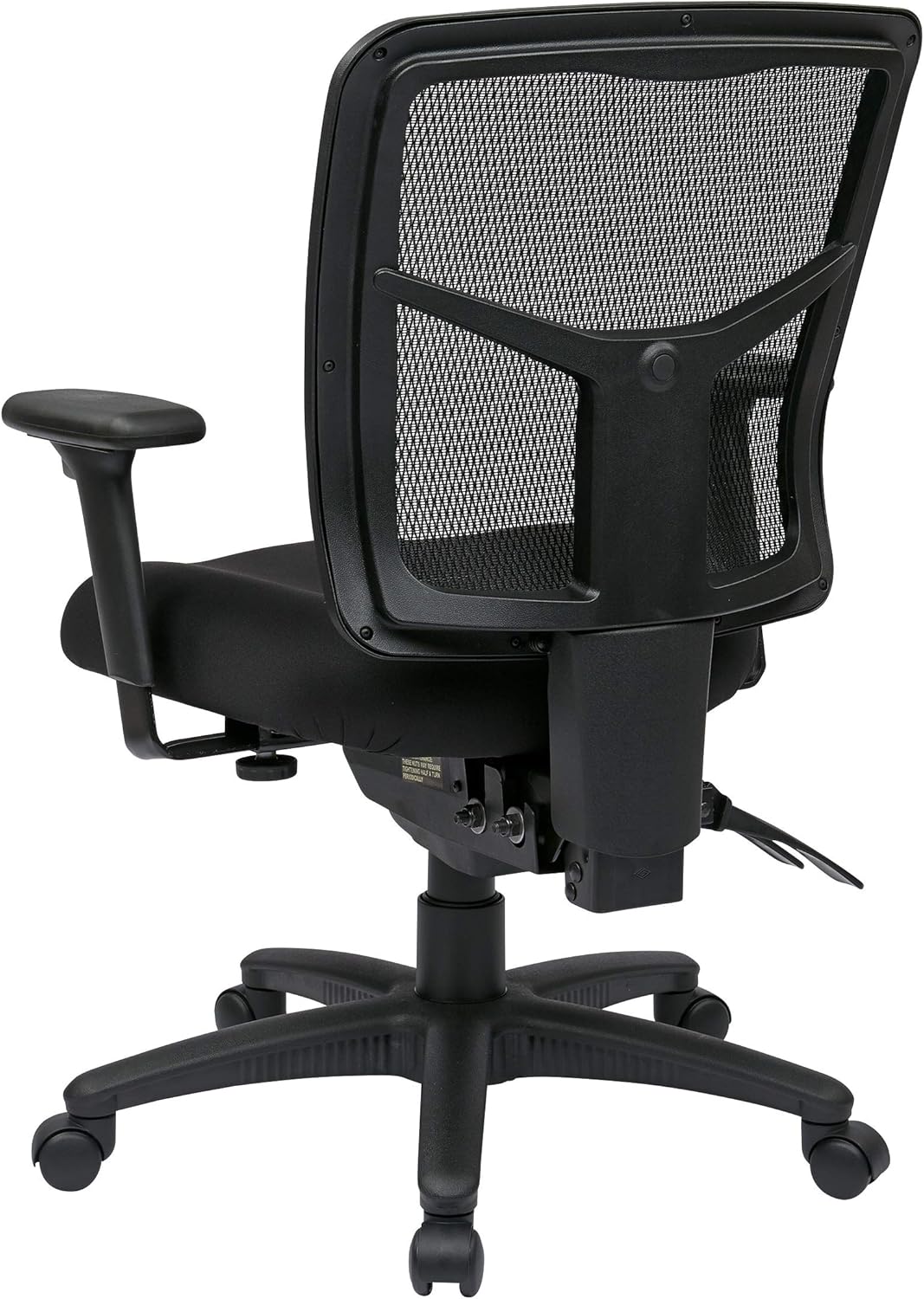 Office Star ProGrid Breathable Mesh Back Manager's Office Chair with Built-in Lumbar Support and 2-Way Adjustable Padded