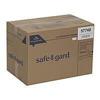 Safe-T-Gard 1/2 Fold Toilet Seat Cover Dispenser by GP PRO (Georgia-Pacific); Black; 57748; 16.375" W x 2.500" D x 11.750" H