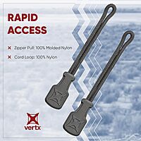 Vertx Rapid Access Zipper Pull Tab Kit, Replacement Puller for Backpack, Luggage, Bag, Handbag