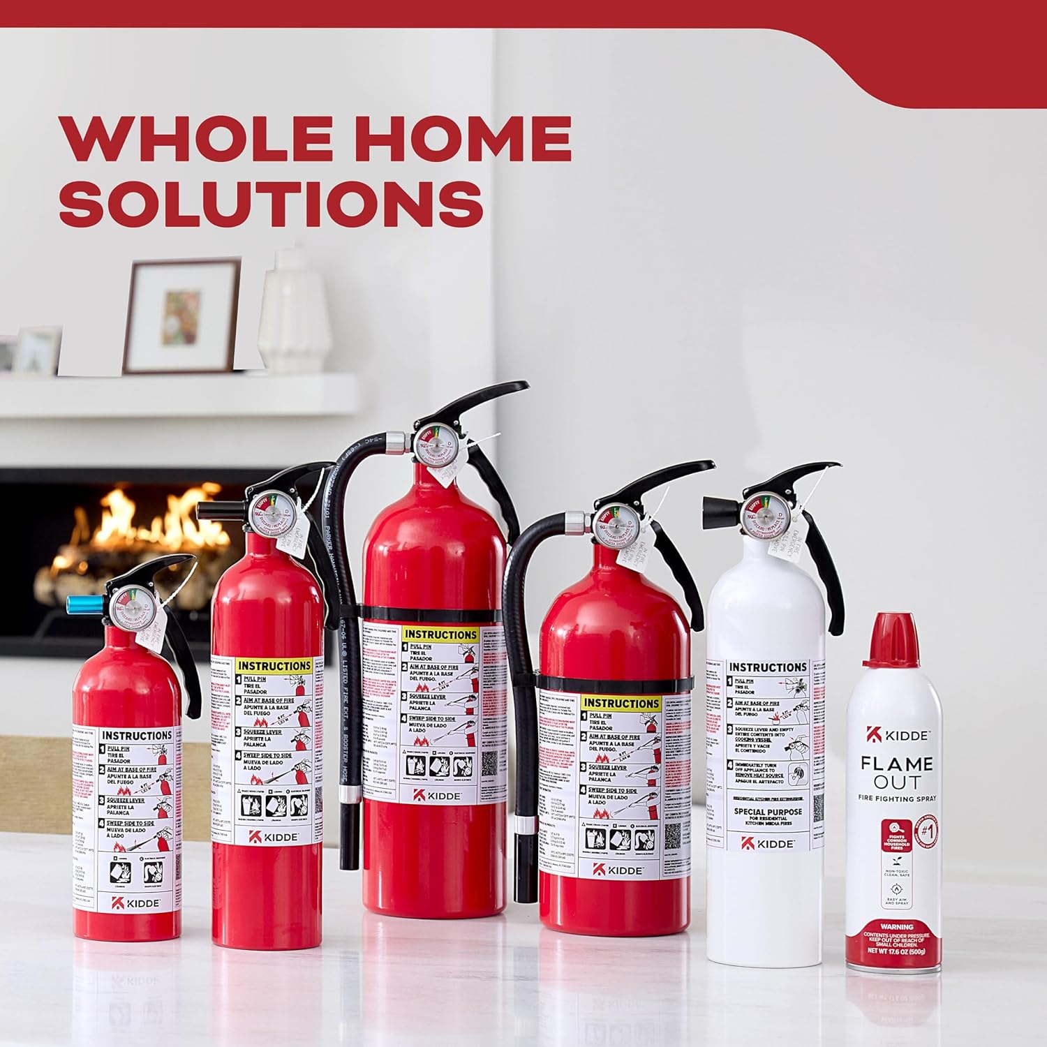 Kidde, FA110G, Multi Purpose Fire Extinguisher for Home, Office, Dorm, Residential, 1A10BC 1 Pack