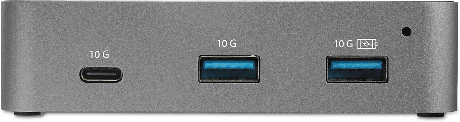 StarTech.com 4-Port USB C Hub - USB 3.2 Gen 2 (10Gbps) - 3x USB-A & 1x USB-C - Powered - Universal Power Adapter Included