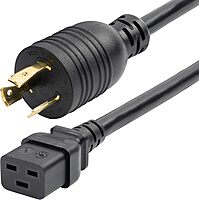 StarTech.com 6ft (1.8m) Heavy Duty Power Cord, Twist-Lock NEMA L6-20P to IEC 60320 C19, 20A 250V, 12AWG