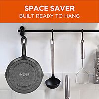 COMMERCIAL CHEF Pre-Seasoned Cast Iron Skillets