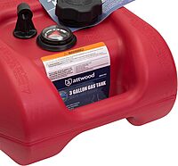 ATTWOOD 8803LP2 EPA and CARB Certified 3-Gallon Portable Marine Fuel Tank
