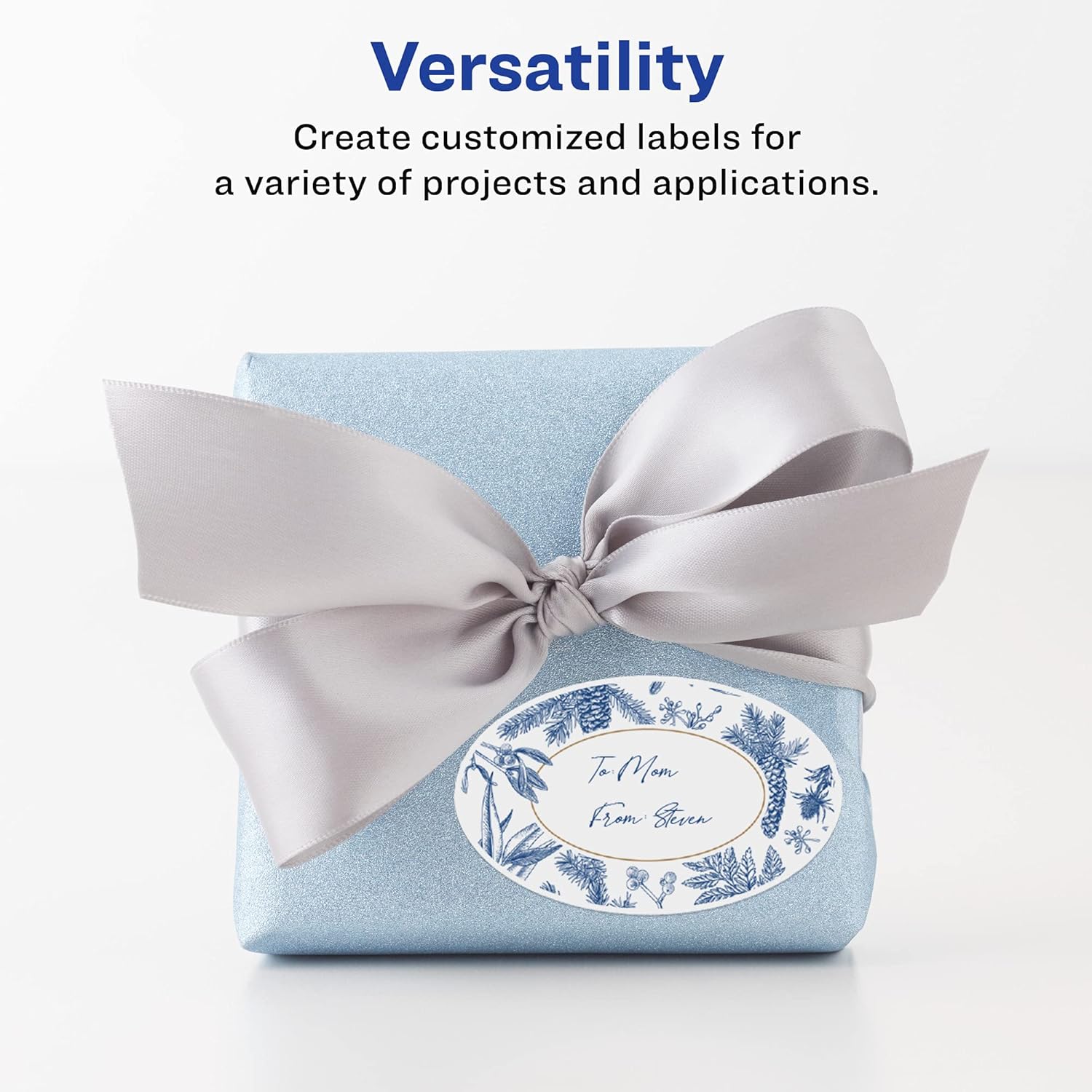 AVERY Matte White Oval Labels, Sure Feed Technology, 1.5" x 2.5"