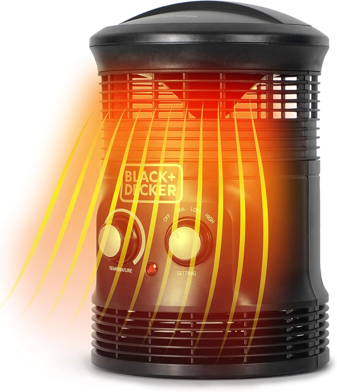 Black+Decker 360° Portable Heater Fan Combo 2in1 Personal Mini Space Heater