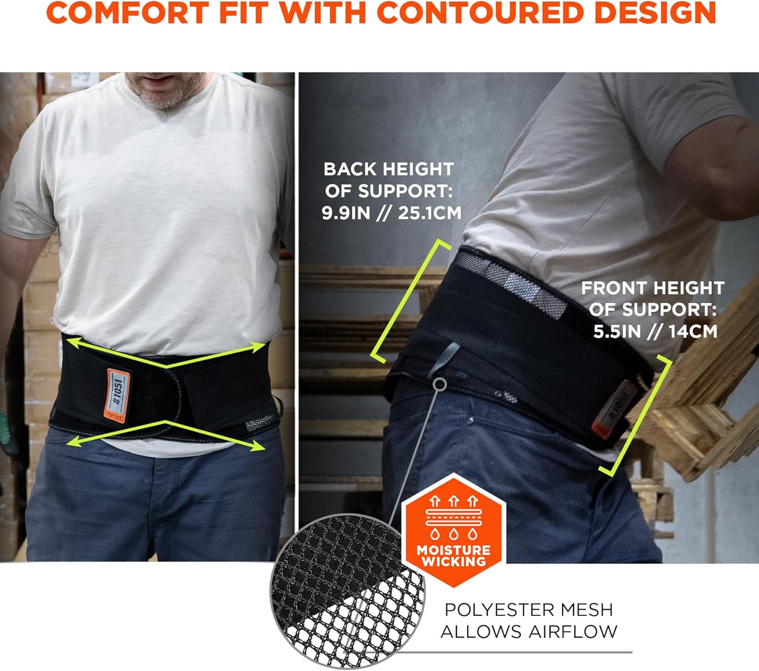 Ergodyne ProFlex 1051 Mesh Back Support