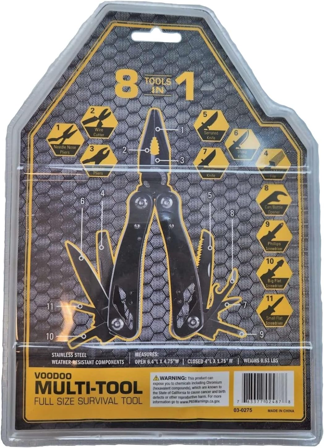 VooDoo Tactical 03-0275001000 Voodoo Multi-Tool (Black)