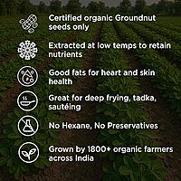 PURE&SURE - ORGANIC GROUNDNUT OIL 1 LTR