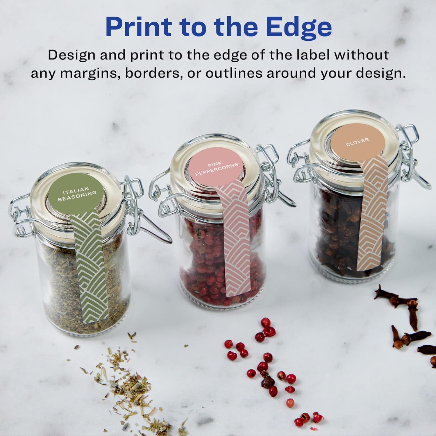 AVERY Durable Waterproof Lollipop Labels, Sure Feed Technology, 1.5" x 4"