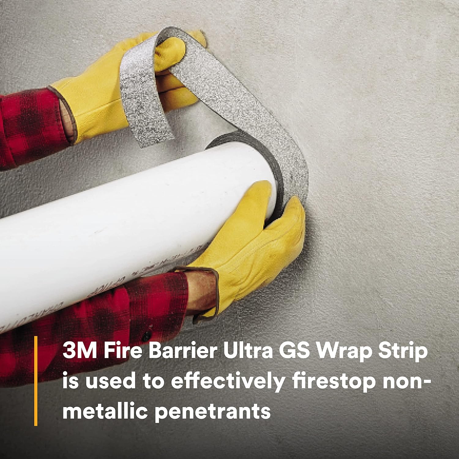 3M Fire Barrier Ultra GS Wrap Strip, Cost Effective, Graphite-Based Intumescent Firestop, 2 in x 40 ft, 1 Roll