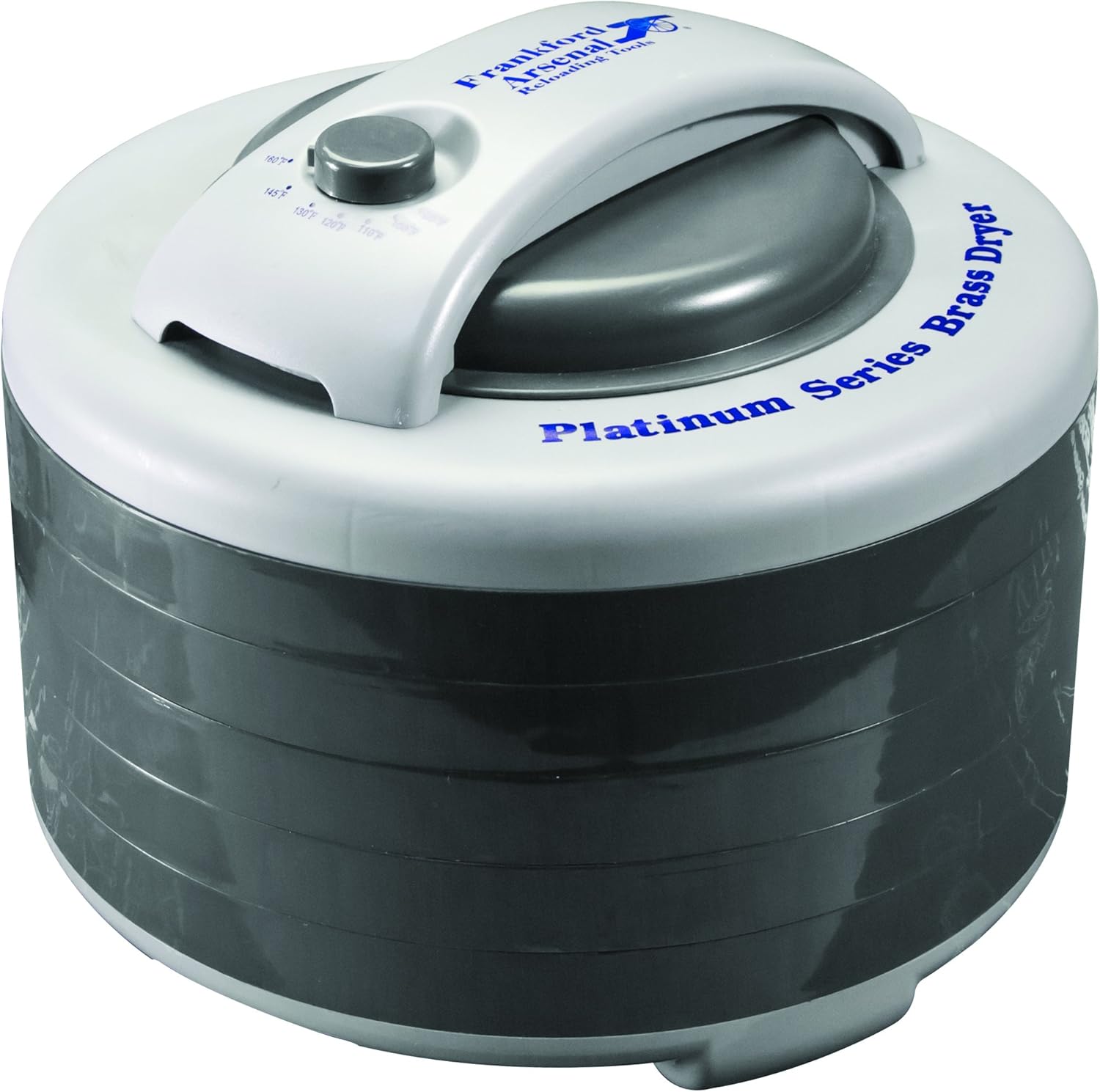 FRANKFORD ARSENAL Platinum Series Brass Dryer with Top Mounted Fan, 2000 Piece Capacity, 5 Tray
