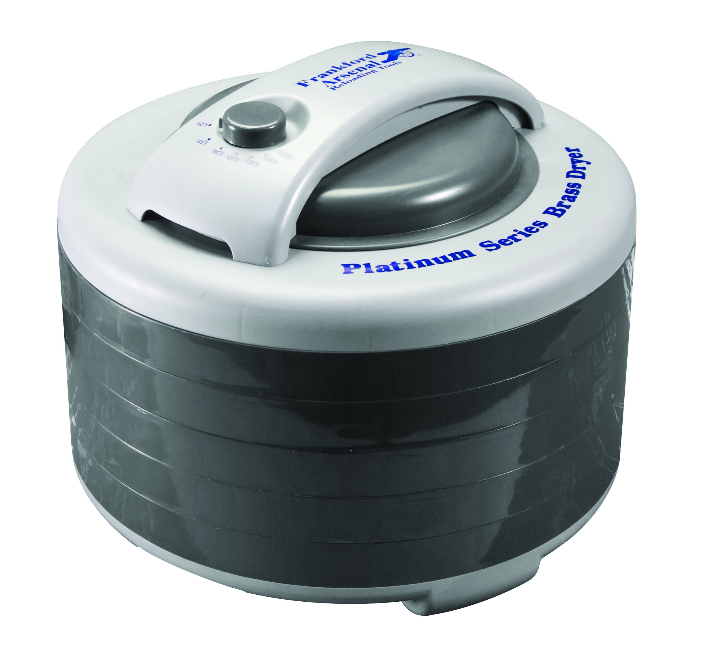 FRANKFORD ARSENAL Platinum Series Brass Dryer with Top Mounted Fan, 2000 Piece Capacity, 5 Tray