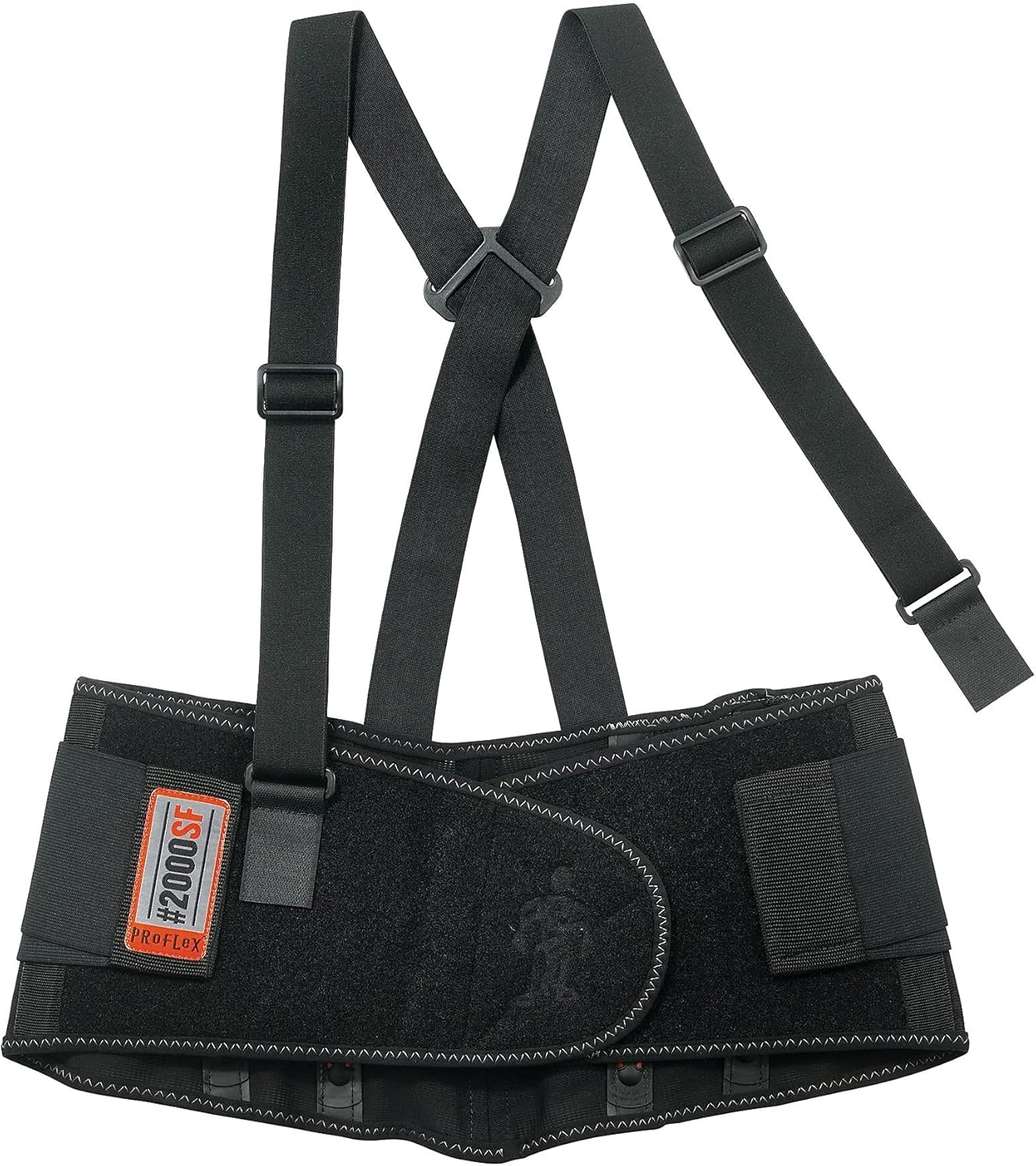 Ergodyne ProFlex 2000SF Back Support Brace, 8.5" V-shaped Spandex