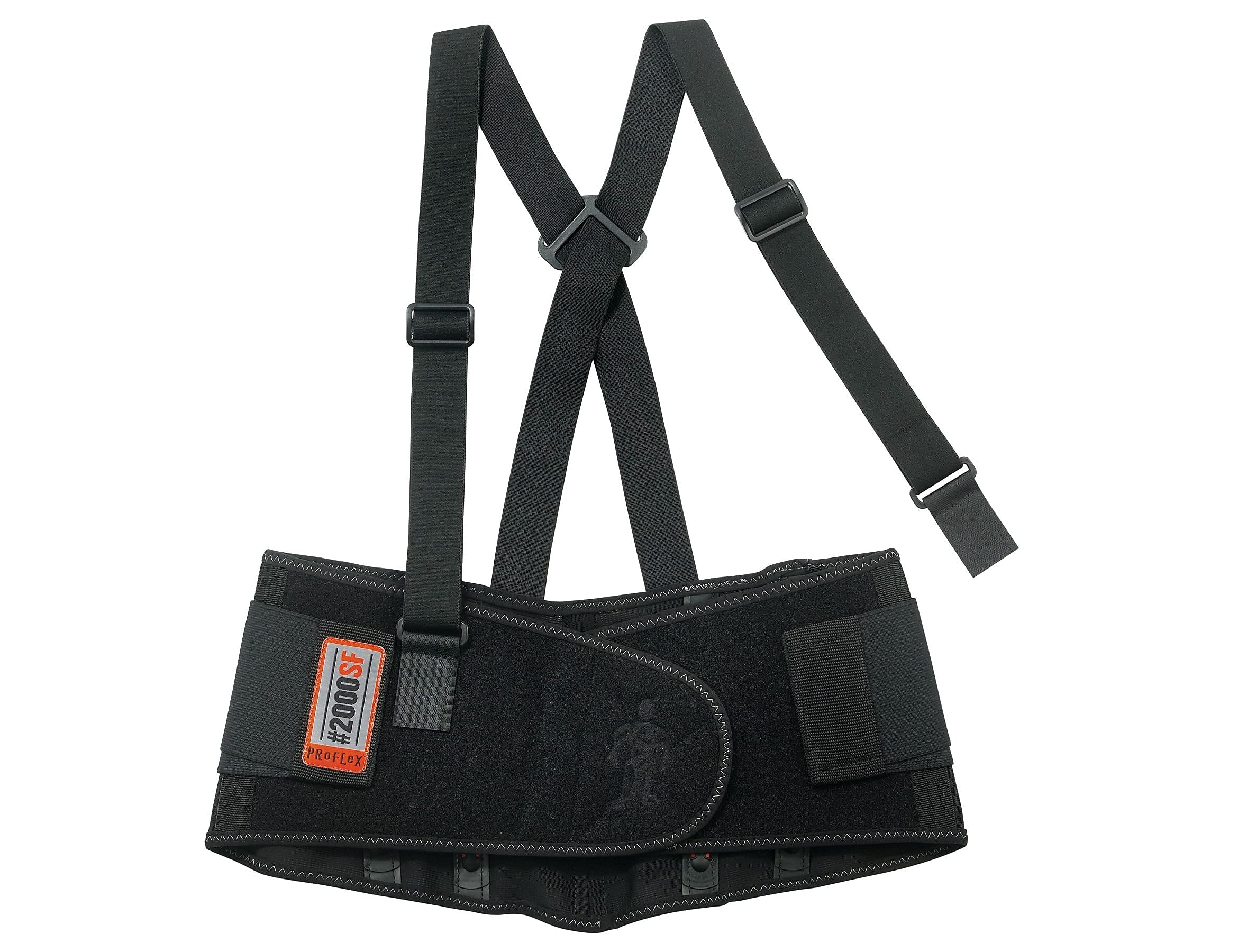 Ergodyne ProFlex 2000SF Back Support Brace, 8.5" V-shaped Spandex