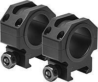 NCSTAR 30mm Tactical Scope Rings - 0.9 inch Height (Black)