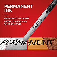 Sharpie Retractable Permanent Markers, Fine Point, Black, Box Of 12